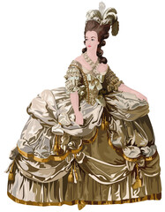 Queen Marie Antoinette Of France Vector Portrait