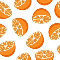 Pattern orange sweet healthy flat design background