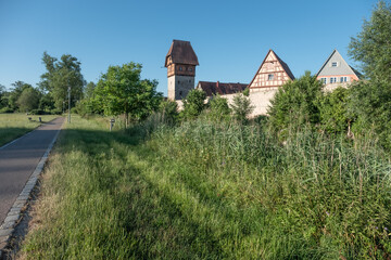Dinkelsbühl Stadtmauer mit Bäuerlinsturm