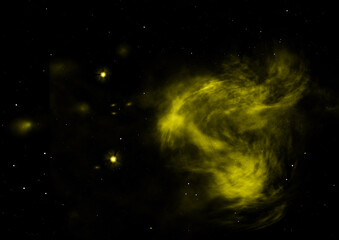 Small part of an infinite star field. 3D rendering