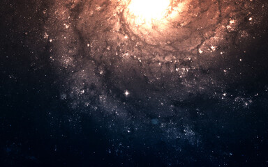 Giant galaxy in space