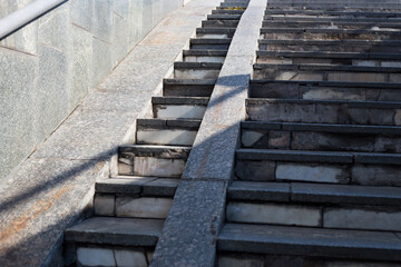 Ramp for people with disabilities and for those who has reduced mobility or for people with wheelchairs or bicycles