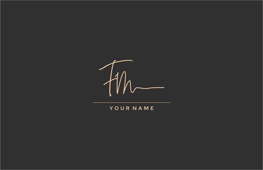 Handwritting Signature FM Logo