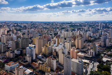 Fototapeta na wymiar buildings seen from above in Campinas, Sao Paulo, Brazil