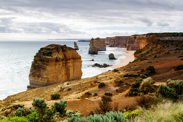Twelve Apostles, famous landmark along the Great Ocean Road, Victoria, Australia
