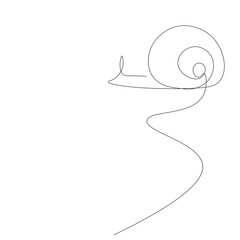snail animal silhouette vector illustration
