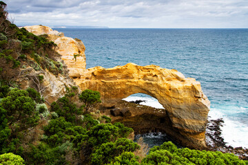 The Arch. Famous rock formations, Great Ocean Road, Victoria, Australia