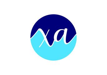 Initial Monogram Letter X A Logo Design Vector Template. X A Letter Logo Design