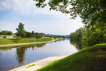 Vilnius - Lithuania, beautiful view of the river