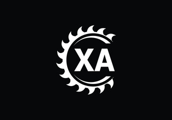 Initial Monogram Letter X A Logo Design Vector Template. X A Letter Logo Design