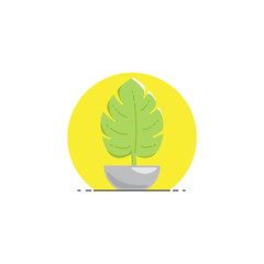 Plant icon. Logo vector.