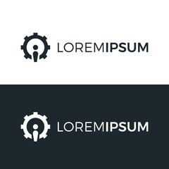 Gear logo. Icon vector.