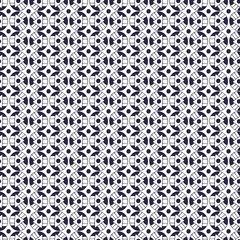 Ethnic pattern with geometric ornament. Background for fabric. Eastern pattern in decorative style. Textile design for carpets and linen. Black and white print.