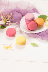 French sweet macarons