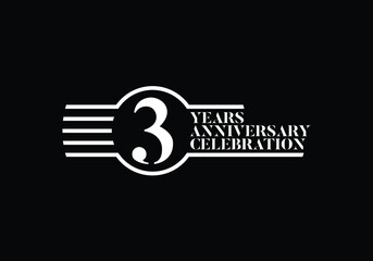 Anniversary logo template Vector design birthday celebration, Design for booklet leaflet magazine brochure poster web invitation or greeting card