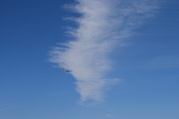 blue sky with clouds