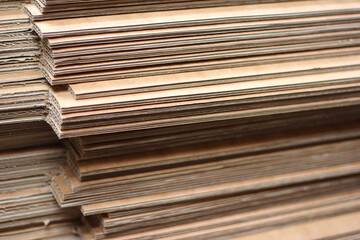 pile of corrugated cardboard