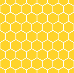 Yellow Hexagon seamless pattern. Abstract Hexagon background. Vector illustration EPS10.