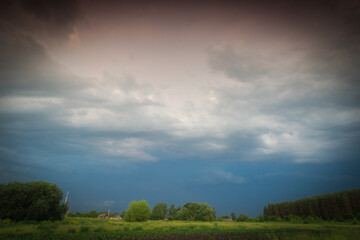 Obraz premium rural summer landscape in the Russian Federation