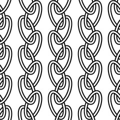 Vector geometric seamless pattern. Modern geometric background. Repeating geometric pattern with chain.