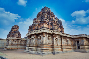 Vijayanagara temple in Hampi, Karnataka, India
