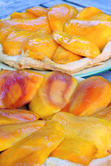 A mango Tarte Tatin upside down cake