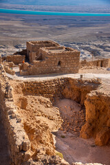 view of the ancient fortress of Massada