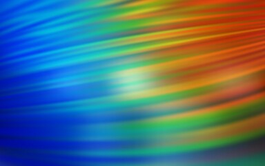 Dark Multicolor vector background with stright stripes. Lines on blurred abstract background with gradient. Pattern for your busines websites.