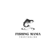 Fototapeta premium Fishing Logo icon Vector illustration