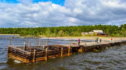 It's Wooden Pier in the water