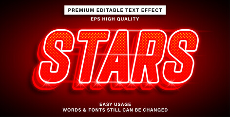 Text effect stars