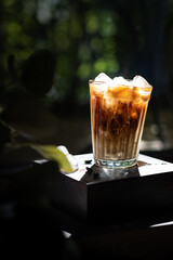 Cold brew coffee with ice 