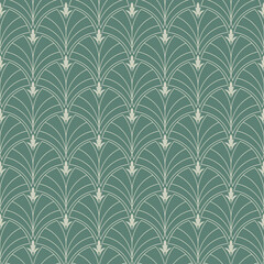 Classic Art Deco Seamless Pattern. Geometric Stylish Texture. Abstract Retro Vector Texture. Vintage wallpaper. Vector modern tiles pattern.