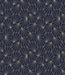 Classic Art Deco Seamless Pattern. Geometric Stylish Texture. Abstract Retro Vector Texture. Vintage wallpaper. Vector modern tiles pattern.