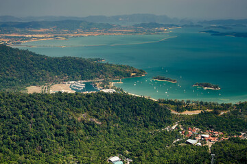 Fototapeta na wymiar Breathtaking landscape of Langkawi island, Malaysia