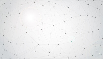 Grey graphic background dots with connections for your design. Vector illustration