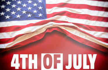 Fototapeta na wymiar July 4th, Independence day of US America concept