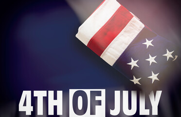 July 4th, Independence day of US America concept