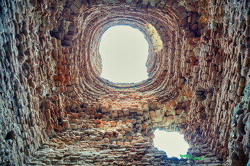 Vijayanagara temple in Hampi, Karnataka, India