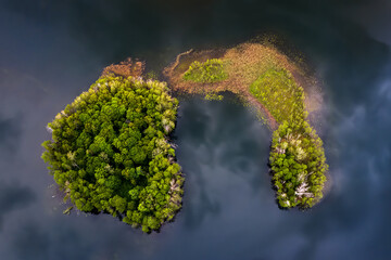 Two islands aerial