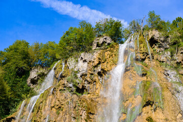 It's Water falls of the Plitvice lakes in Croatia
