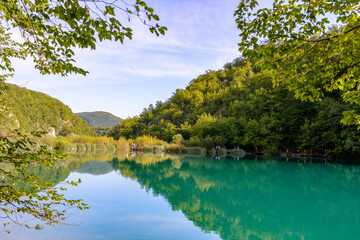 It's Beautiful natural landscape of the Plitvice lakes area in Croatia