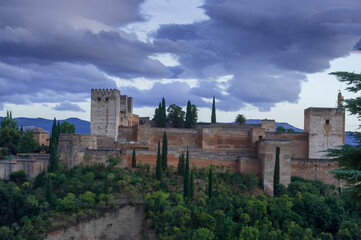 Fototapeta na wymiar the alhambra granada spain