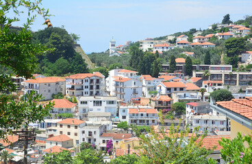 Fototapeta na wymiar Montenegro, Ulcinj old town in summer in clear weather