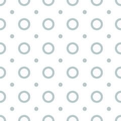 Seamless polka dots and circles pattern, abstract  geo, geometric background, monotone screen print texture, seamless fabric print