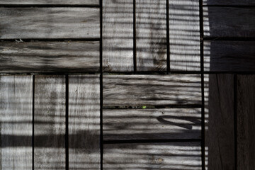 abstract wooden backgroudnd with strong shadows