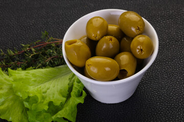 Big green olives