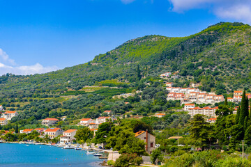 Fototapeta na wymiar It's Beautiful landscape of Croatia, mountains and Adriatic Sea