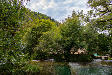 It's Water and nature of the Krka National Park in Croatia