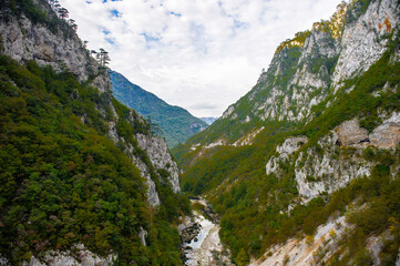 It's River Tara among the mountains in Montengro
